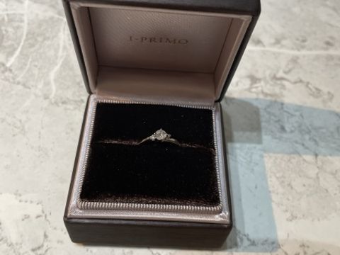 【アイプリモ(I-PRIMO)の口コミ】 デザインが良く、とてもいい感じだと思いました。リング、ダイヤとすべて…