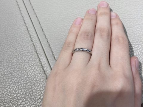 【ショーメ(CHAUMET)の口コミ】 日常的につけたいのでダイヤがあまりたくさん入ったリングは避けたく、で…