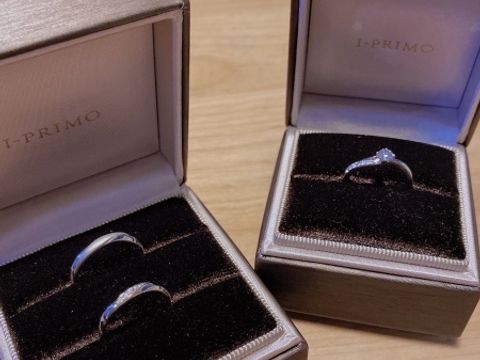 【アイプリモ(I-PRIMO)の口コミ】 結婚指輪と合わせてつけたかったので、同じアイプリモで揃えました。婚約…