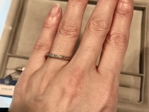 【TRECENTI(トレセンテ)の口コミ】 指輪をつけているのを忘れてしまうくらい、つけ心地が良い。指輪の作り方…