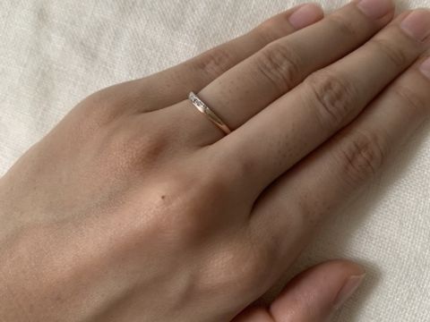【TOMOE(トモエ)の口コミ】 私がピンクゴールドで旦那さんがプラチナが欲しかったため、別々のカラー…