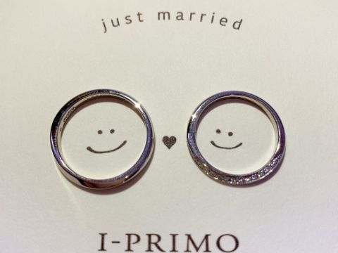 【アイプリモ(I-PRIMO)の口コミ】 デザインにおそろい感を出したかったのとダイヤがアクセントで入っている…