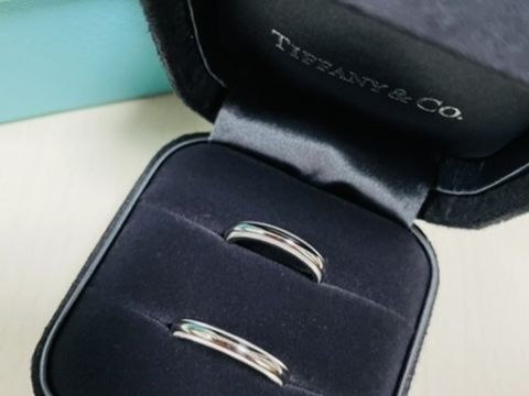【ティファニー(Tiffany & Co.)の口コミ】 結婚指輪はティファニーと前から決めていました。シンプルなデザインにし…