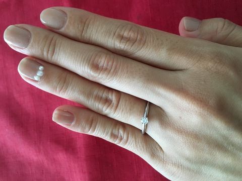 【ヴァンドーム青山(VENDOME AOYAMA)の口コミ】 シンプルな立て爪のダイヤモンドのマリッジリングに憧れておりました。さ…