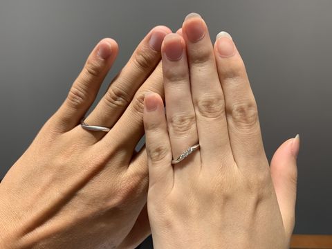 【銀座ダイヤモンドシライシの口コミ】 デザインがとても豊富で、お互いビビっとくるものが見つかりました。彼と…