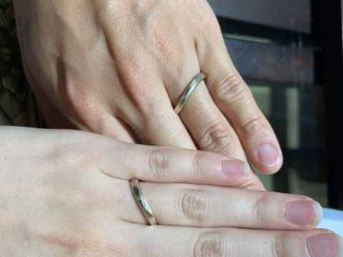 【杢目金屋(もくめがねや)の口コミ】 強調しすぎない木目がとても素敵です！混ぜる素材も自分たちで選べること…