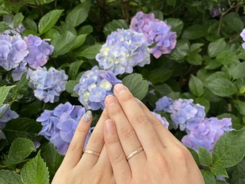 【Makana(マカナ)の口コミ】 私たちはダイヤの婚約指輪の代わりに結婚記念のペアリングを購入しました…