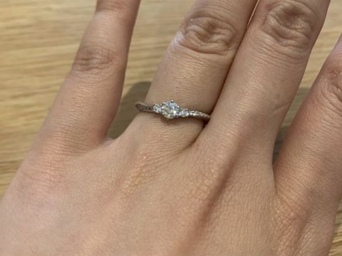 【PORTADA(ポルターダ)の口コミ】 もともとネットでどの指輪がいいか検討していて、いいなーと思っていた指…