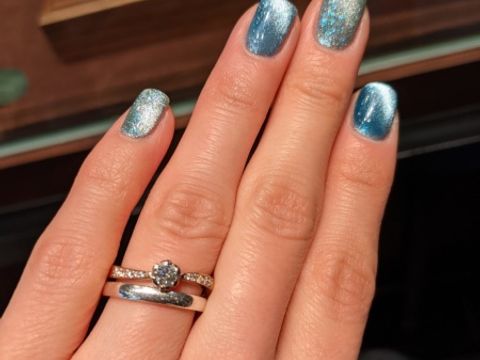 【TANZO.(鍛造指輪)の口コミ】 旦那が私に内緒で、好きなようにデザインを出来た所。担当スタッフさんが…