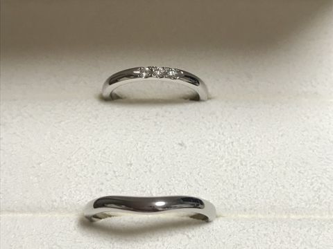 【MIKIMOTO(ミキモト)の口コミ】 女性側の結婚指輪は、ダイヤモンドがついているものを探していました。ダ…