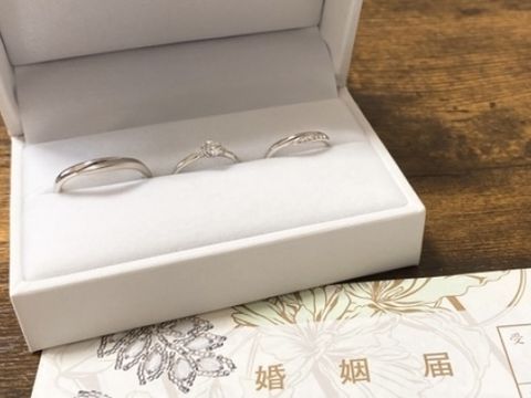 【彩乃瑞(IRONOHA)の口コミ】 先に結婚指輪を決めたので、結婚指輪と重ね付けした時に合うデザインで婚…