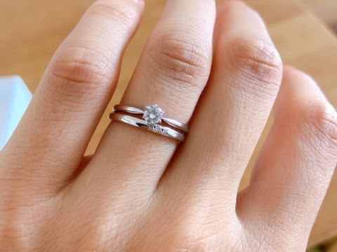 【GALA JEWELRY(ガラジュエリー)の口コミ】 遠方の為、オンラインコンシェルジュよりモデルリングを数点選択して送付…