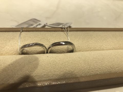 【Mariage ent(マリアージュエント)の口コミ】 シンプルなものを探していました。
当初ストレートタイプを希望していたの…