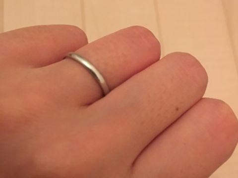 【ティファニー(Tiffany & Co.)の口コミ】 最初に婚約指輪を決めたので、重ね付けしたときに、それに合う結婚指輪を…