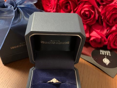 【銀座ダイヤモンドシライシの口コミ】 お店の方の対応の良さ、そして、ちょうど良い大きさのダイヤモンドに出会…