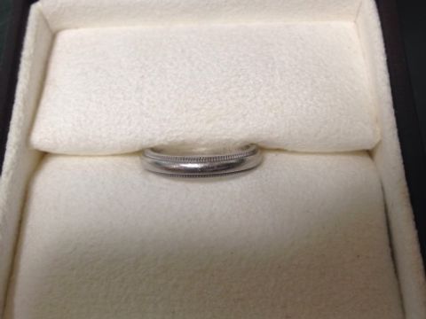 【ティファニー(Tiffany & Co.)の口コミ】 主人がティファニーのミルグレインがいいと当初から言っていて、私自身も…