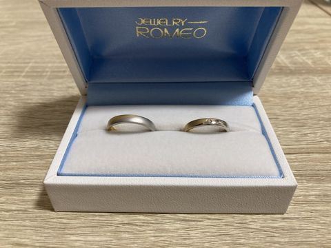 【宝石工房ロメオの口コミ】 既製品ではなく自分たちだけのデザインがよくてここで指輪を作成してもら…