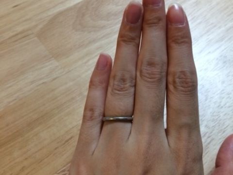 【ティファニー(Tiffany & Co.)の口コミ】 婚約指輪とあわせてつけることを考えていたので、婚約指輪のエタニティリ…