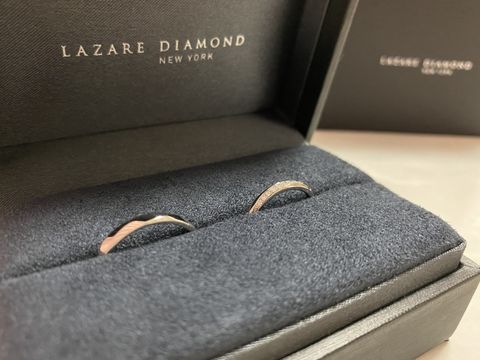 【ラザール ダイヤモンド(LAZARE DIAMOND)の口コミ】 彼がいろいろあるお店からこちらを選んで婚約指輪をプレゼントしてくれた…