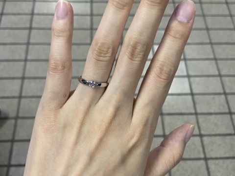 【ティファニー(Tiffany & Co.)の口コミ】 婚約期間は会社につけていきたい、結婚後は休みの日などに結婚指輪と重ね…