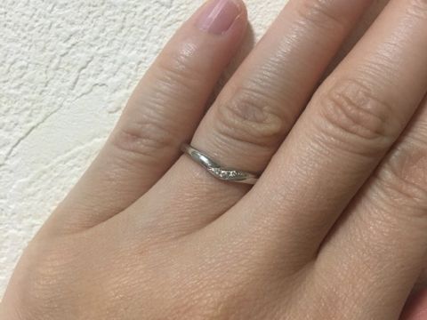 【GALA JEWELRY(ガラジュエリー)の口コミ】 初めはシンプルでデザインなしのプラチナの指輪を購入しようと思っていま…