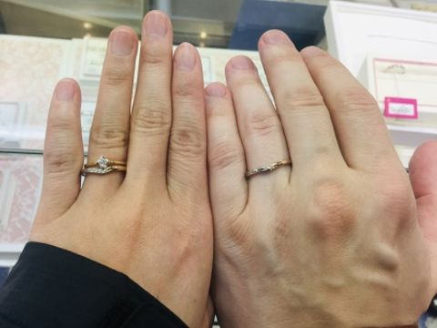 【リューツウの口コミ】 プラチナとゴールドのミックスにダイヤモンドが付いていて、この指輪一つ…