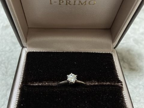 【アイプリモ(I-PRIMO)の口コミ】 他の店も何店舗か見て回り、ずっと悩んでいましたが、こちらの指輪を見て…
