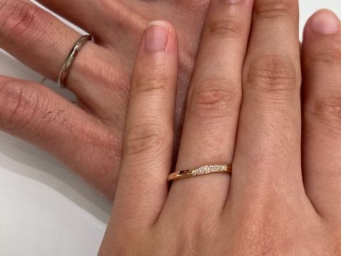 【BAUM(バーム)の口コミ】 槌目・ストレートでない・ピンクゴールド の３つを条件に探しており、ネッ…