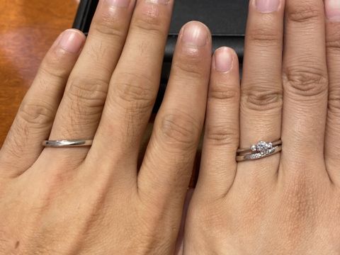 【TRECENTI(トレセンテ)の口コミ】 メレダイヤのデザインを探していました。どの方向からみても均等にダイヤ…