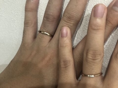 【SIENAROSE(シエナロゼ)の口コミ】 華奢なリングを探していて、また婚約指輪と重ね付けして合うものと思いこ…