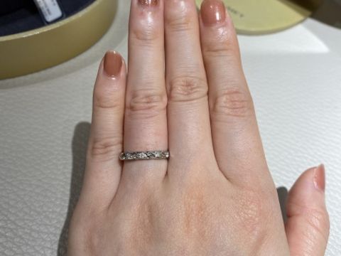【ショーメ(CHAUMET)の口コミ】 色々なブランドを巡り試着させて貰いましたが、ショーメの指輪の指通りが…