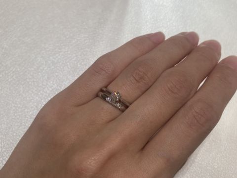 【MIKIMOTO(ミキモト)の口コミ】 ミキモトの婚約指輪の中で、メリアという名前のついているデザインでした…
