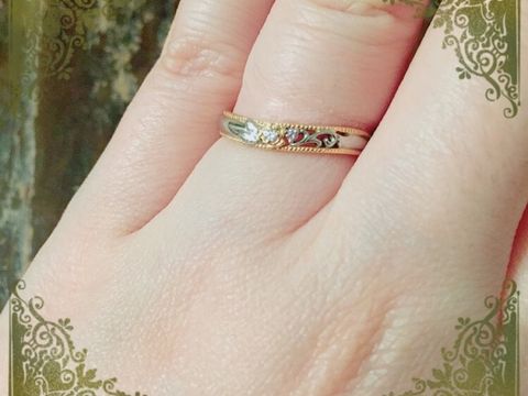 【ケイウノ ブライダル(K.UNO BRIDAL)の口コミ】 婚約指輪もケイウノさんで制作していただいたので、継続してお願いしまし…