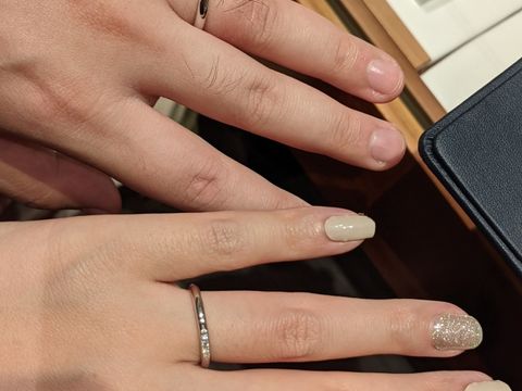 【銀座ダイヤモンドシライシの口コミ】 指輪はいくつかのデザインの中から選び、オーダーするセミオーダー形式み…