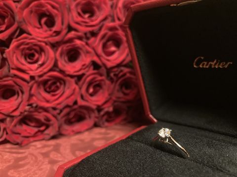 【カルティエ(Cartier)の口コミ】 憧れのブランドであることは事前に聞いていたので、その中で自分のプレゼ…