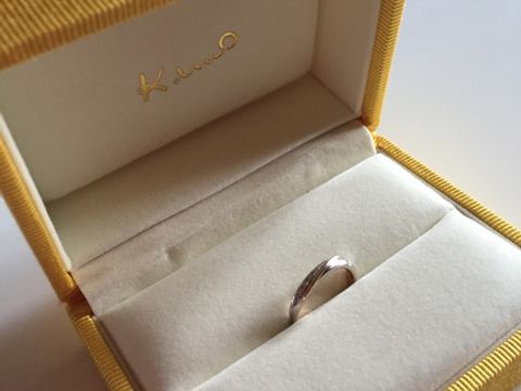 【ケイウノ ブライダル(K.UNO BRIDAL)の口コミ】 自分だけしか持っていない特別な指輪が欲しかったので、フルオーダーがで…