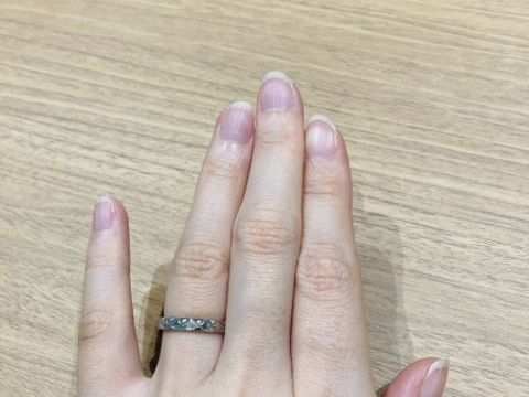 【シャネル(CHANEL)の口コミ】 キルティングのデザインに一目惚れしました。婚約指輪との重ね付けは考え…