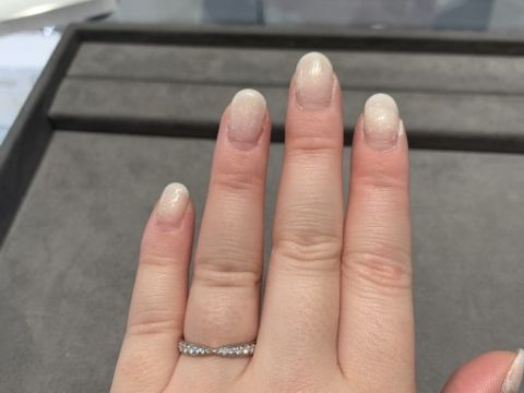 【ティファニー(Tiffany & Co.)の口コミ】 なかなかないデザインのため、同じハーフエタニティでも周りとかぶらない…