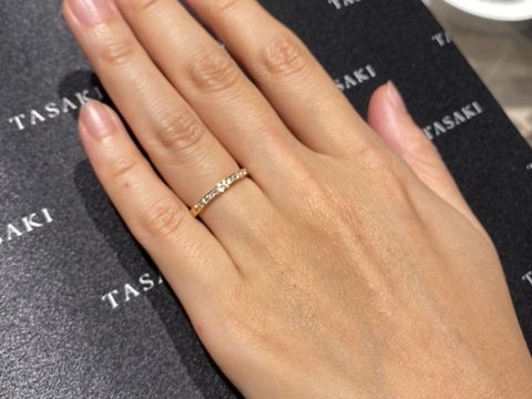 【TASAKI(タサキ)の口コミ】 プラチナだけでなくゴールドリングの種類も豊富で、ゴールドリングを探し…