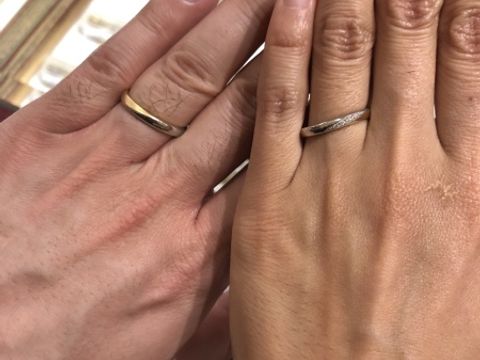 【ケイウノ ブライダル(K.UNO BRIDAL)の口コミ】 プラチナと、ゴールドミックスのものを試着しました。
本当に可愛くて、デ…