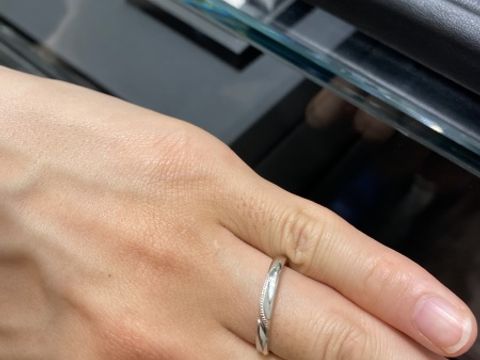 【エクセルコダイヤモンド(EXELCO DIAMOND)の口コミ】 メンズリングはシンプル過ぎずにデザイン性があるもので、なおかつ結婚指…