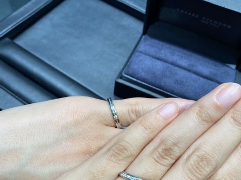 【ラザール ダイヤモンド(LAZARE DIAMOND)の口コミ】 付け心地が良いのはもちろん、断トツでダイヤモンドの輝きが素晴らしかっ…