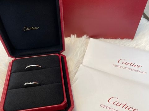【カルティエ(Cartier)の口コミ】 試着してみて着け心地が良かったです。また片面はウェーブデザイン、反対…
