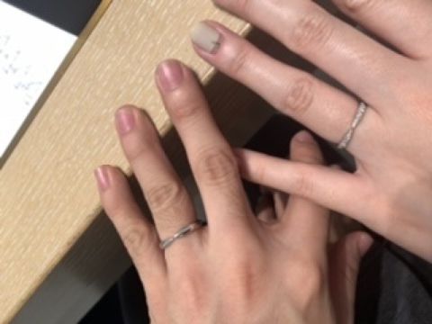 【ティファニー(Tiffany & Co.)の口コミ】 婚約指輪と同じデザインなので、やはり重ね付けしたときにぴったり合うの…