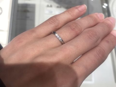 【MIKIMOTO(ミキモト)の口コミ】 シンプルかつ、ダイヤモンド付きの結婚指輪で他のブランドも比較しました…