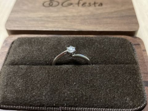 【手作り指輪工房 G.festa(ジーフェスタ)の口コミ】 サプライズで彼に貰いました。
既製品ではなく、世界に一つだけの手作り指…