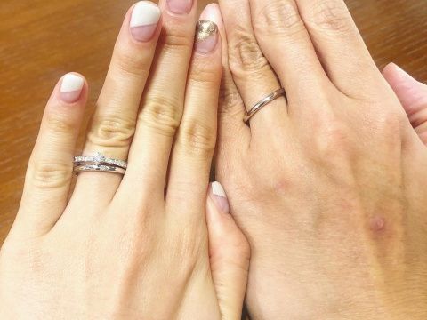 【TRECENTI(トレセンテ)の口コミ】 指輪のデザインは結婚指輪、婚約指輪両方ともにシンプルなものが多かった…