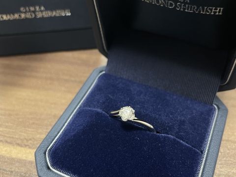 【銀座ダイヤモンドシライシの口コミ】 夫が一人でサプライズで購入してくれたのですが、店員さんに私のイメージ…