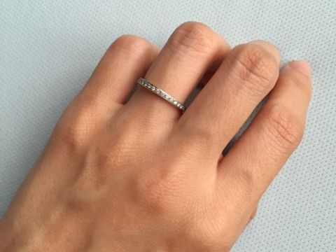 【4℃ BRIDAL(ヨンドシーブライダル)の口コミ】 結婚指輪はとにかくシンプルで、あまり主張しないものにしよう！と思って…