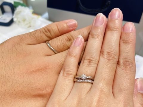 【festaria bijou SOPHIA(フェスタリア ビジュソフィア)の口コミ】 ストレートではなく動きのあるデザインが好きで、Vライン又はSラインで悩…